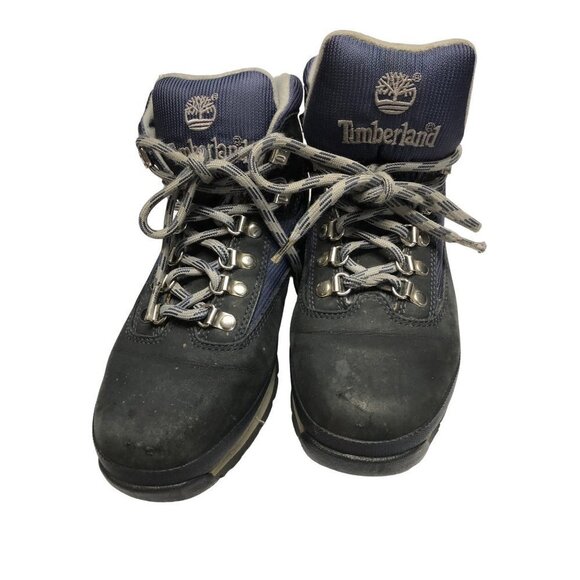 TIMBERLAND WOMEN NAVY LACE UP BOOTS 8.5 M - Picture 7 of 10